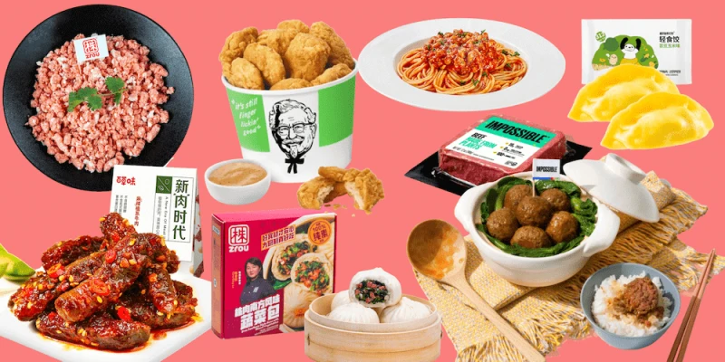 Credit: Daxue Consulting, Impossible Foods, Beyond Meat, Zrou, Taobao, Baicaowei