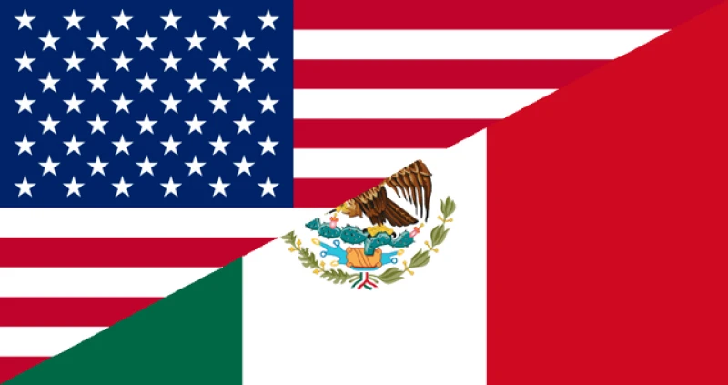 mexican american flag