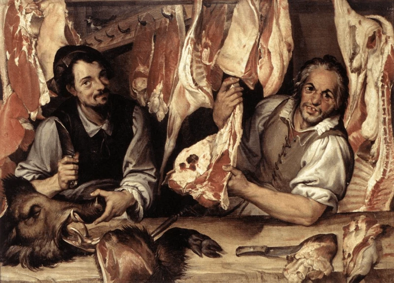Traditional meat from livestock holds powerful sway over Italian culture. Credit: Bartolomeo Passarotti and Web Gallery of Art via Public Domain