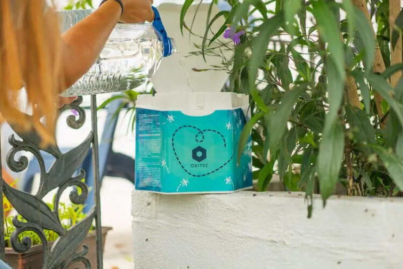 One of Oxitec's mosquito boxes. Just add water. Credit: Oxitec