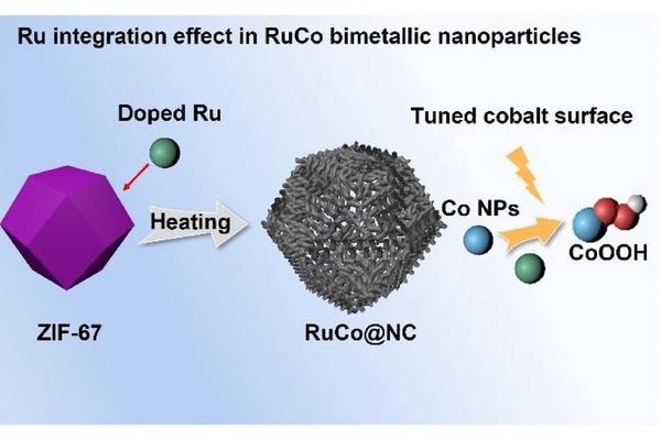Unveiling the Role of Ru-Integration in RuCo Bimetallic Nanoparticles for Superior Water Splitting Efficiency