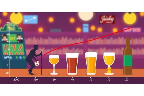 Evolution of Sports Gambling and Alcohol Consumption Patterns Over Time