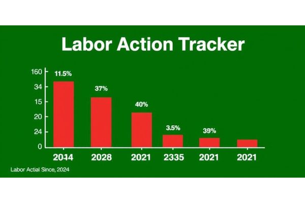 Labor Action Tracker: 2024 Sees Lowest Number of Work Stoppages Since 2021