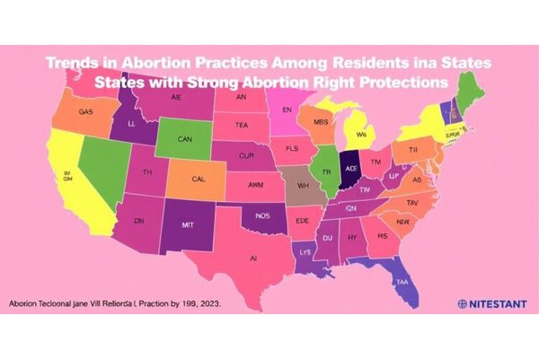 Trends in Abortion Practices Among Residents in States with Strong Abortion Rights Protections