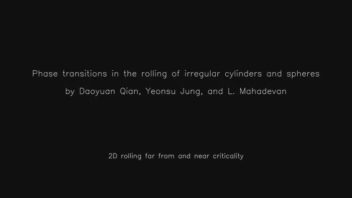 Phase transitions in the rolling of irregular spheres and cylinders