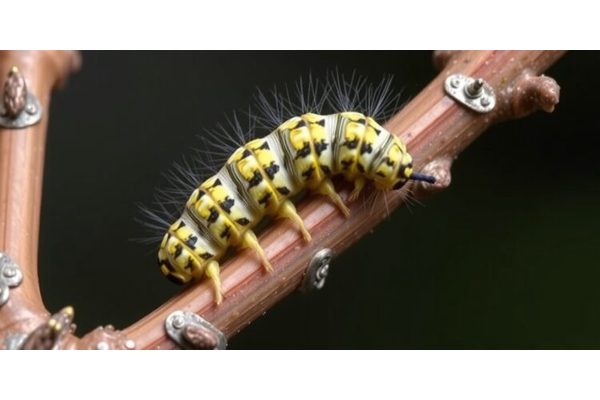 Newborn Warty Birch Caterpillars Claim the World’s Tiniest Territory