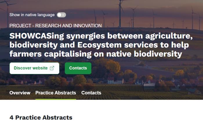 SHOWCASE practice abstracts on EU CAP Network