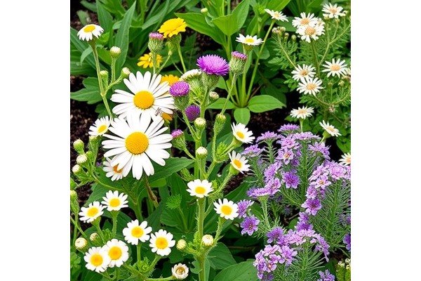 Flower Strips with Ox-Eye Daisy, Bellis, and Yarrow Boost Natural Pest Enemies by 70%