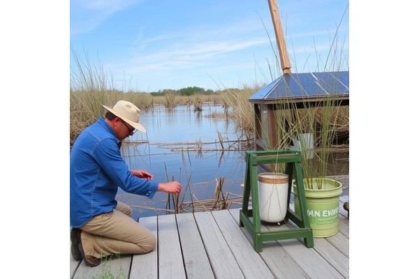 Measuring Sediment and Nutrient Build-Up in Wetlands