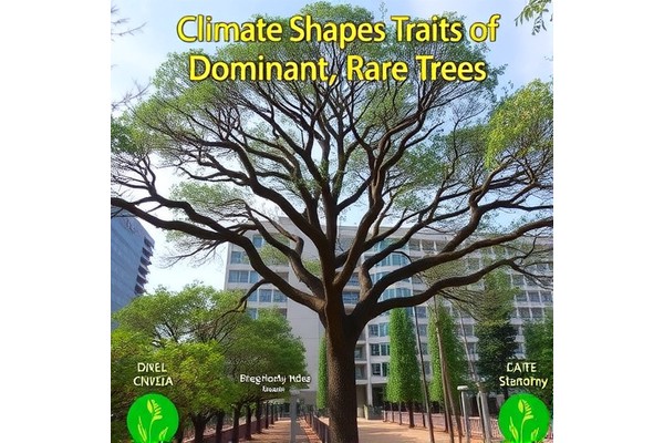 Climate Shapes Traits of Dominant, Rare Trees