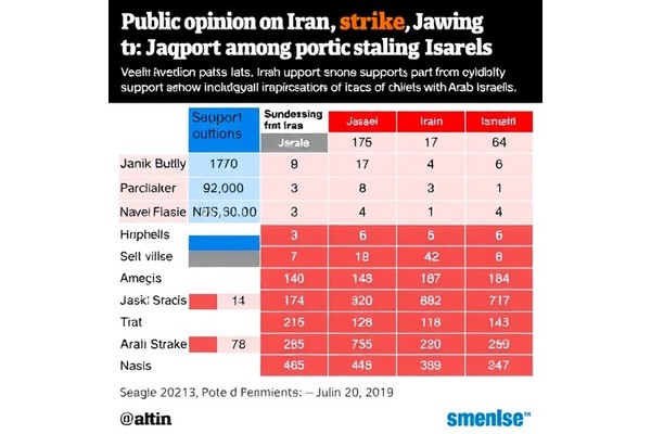 Public Opinion on Iran Strike Shows Strong Support Among Jewish Israelis, Sharp Divides with Arab Israelis