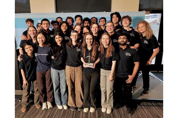Rice Wind Energy Secures Second Place at National Collegiate Wind Competition with Steadfast Resolve
