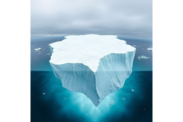 Giant Iceberg Meltwater Transforms Upper Ocean Properties