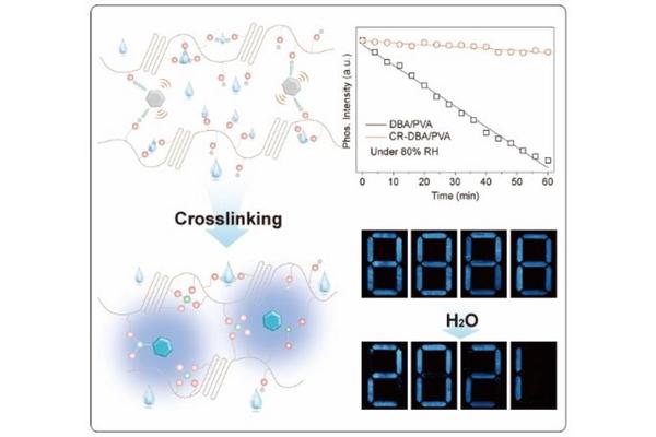 Phosphorescent Films with Enhanced Humidity Resistance Developed via Crosslinking Reaction