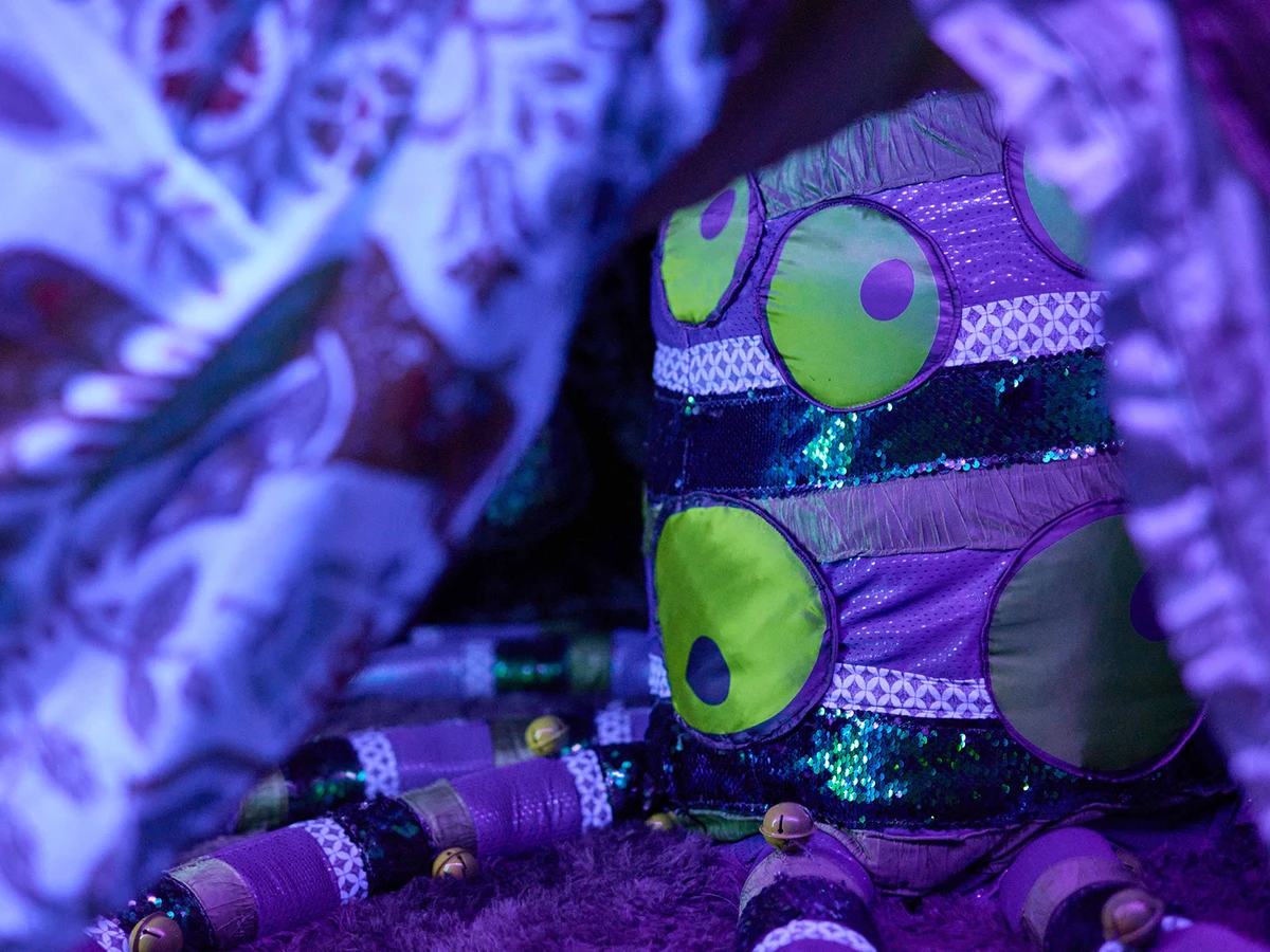 purple googly-eyed octopus