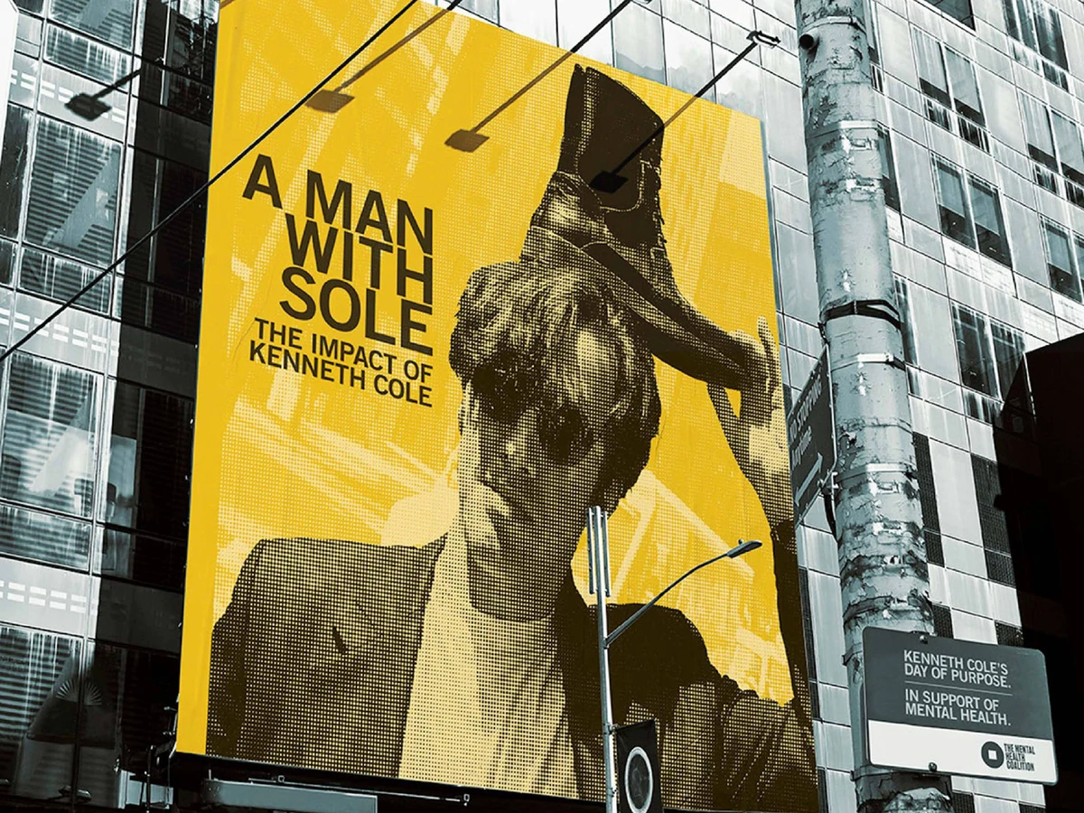 Film still from A Man with Sole: The Impact of Kenneth Cole