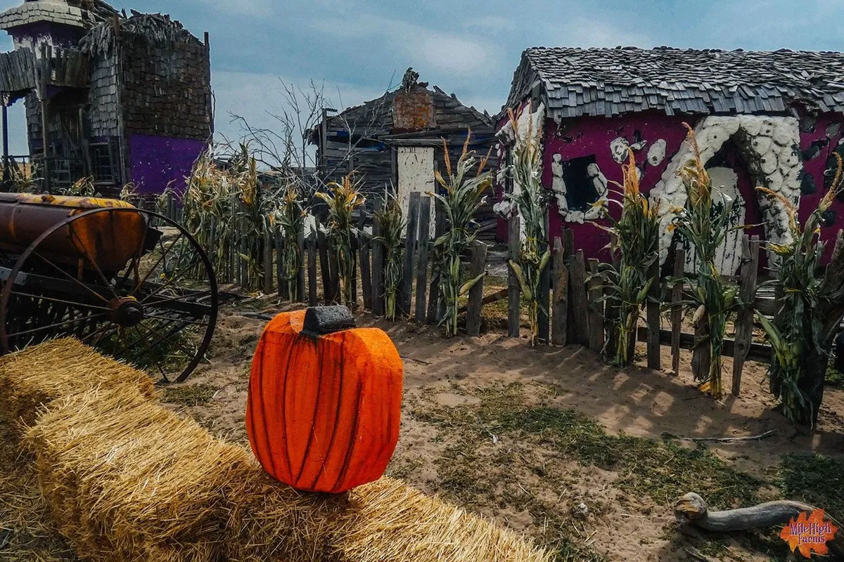 miniature halloween village 