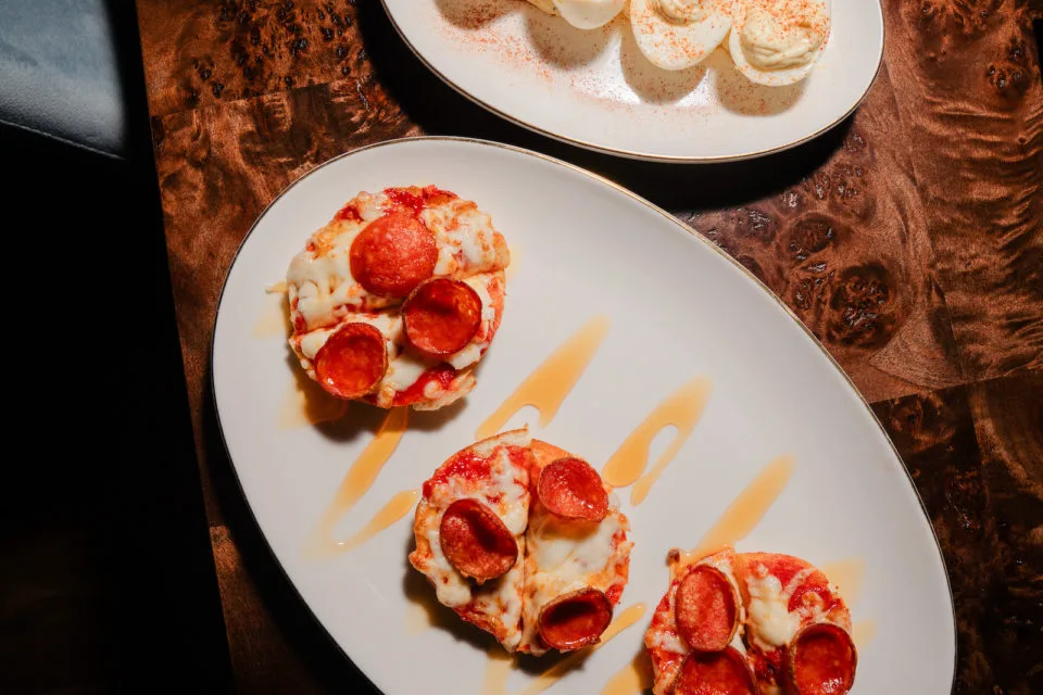 Bagel bites and deviled eggs at Cirrus Social Club