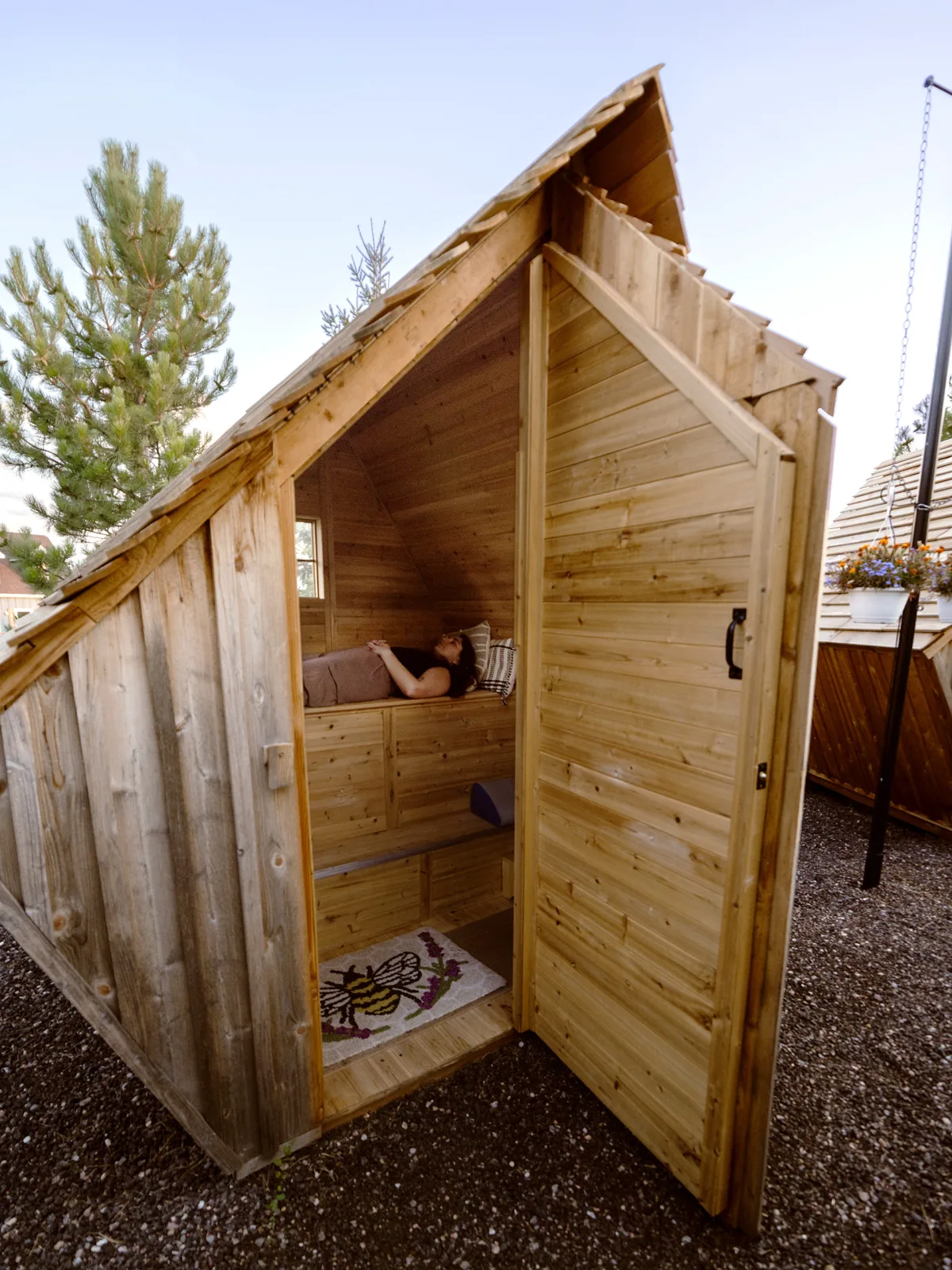 A bee house at Capella Ranch in Lafayette