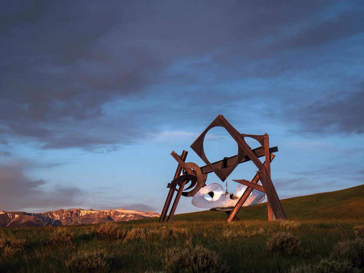 Beethoven's Quaret sculpture at Tippet Rise Art Center