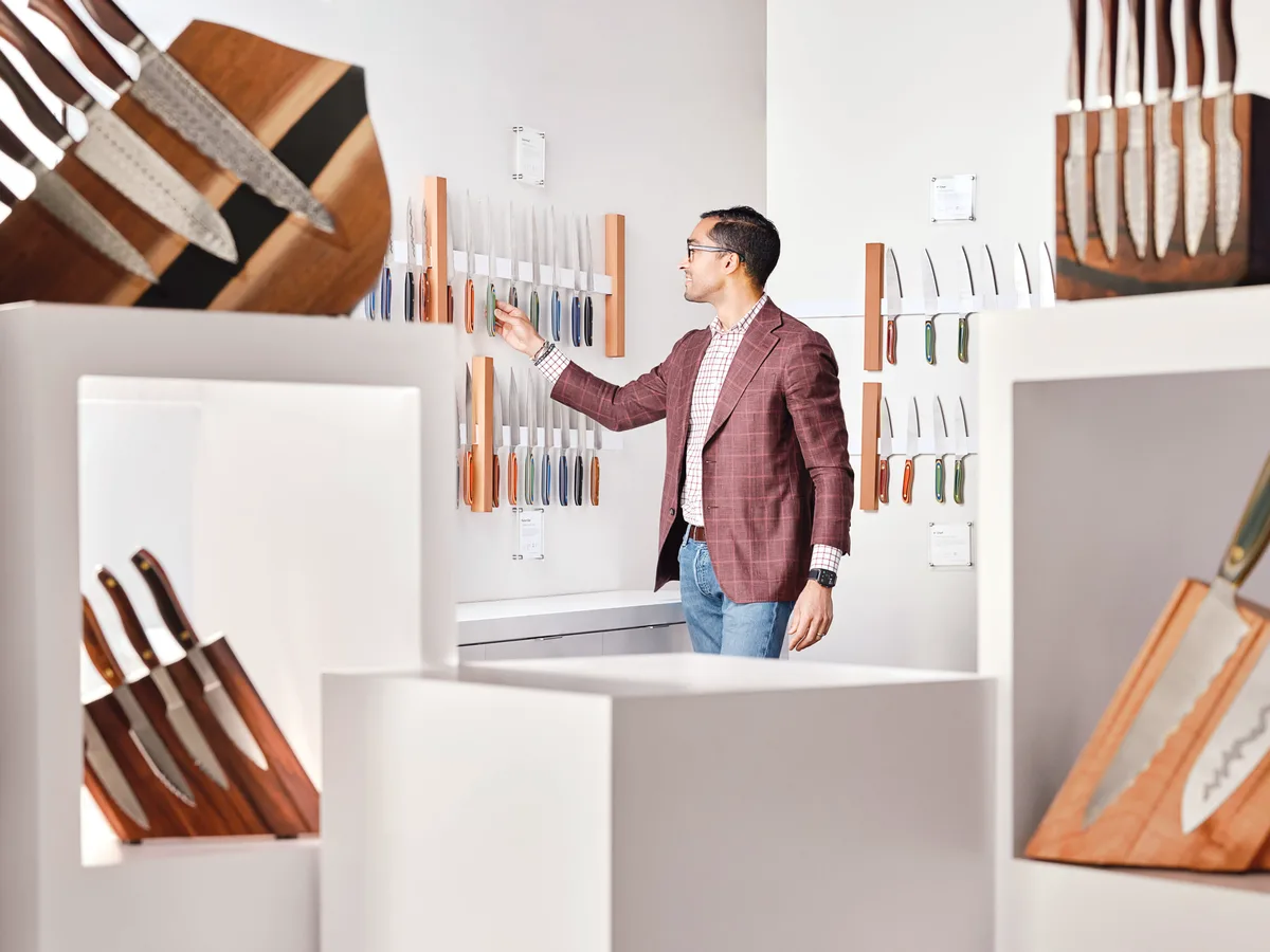 man in store