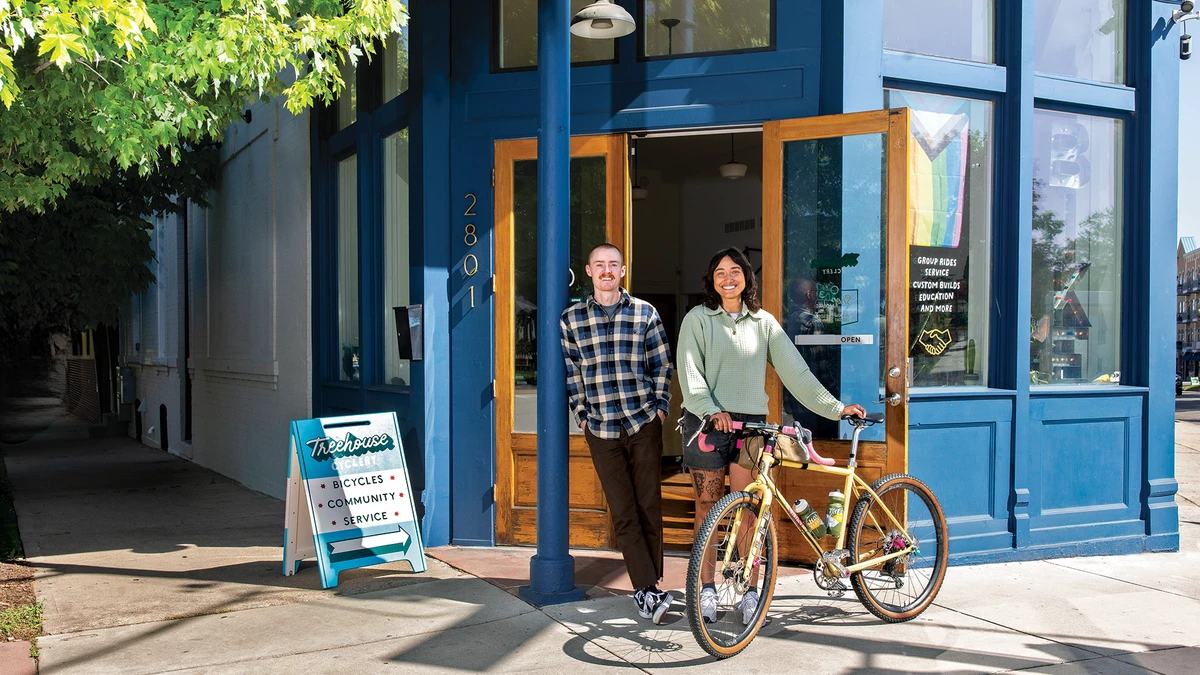 Kolby & Alyssa, co-owners of Treehouse Cyclery
