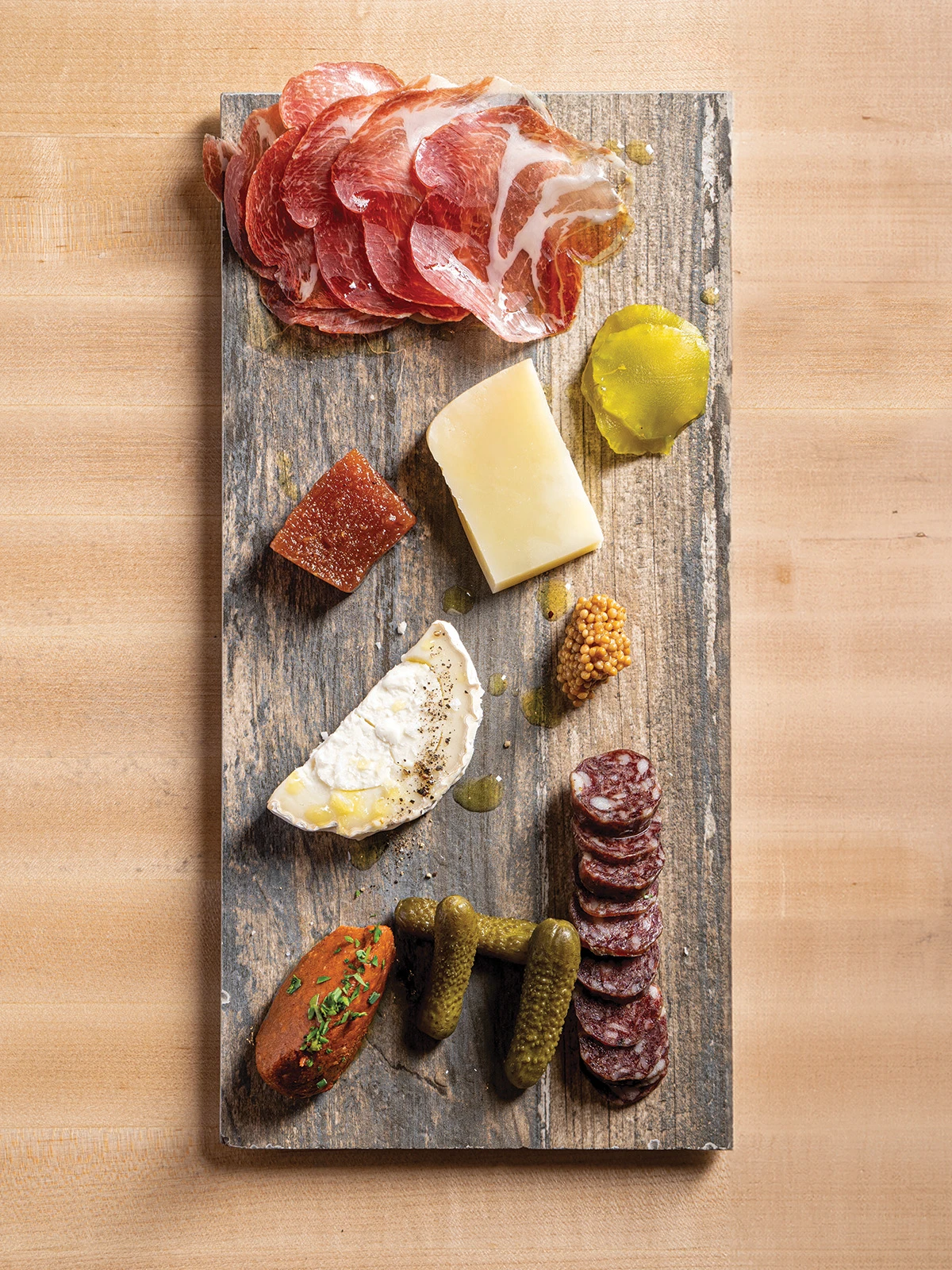 Charcuterie board from Black Belly Deli