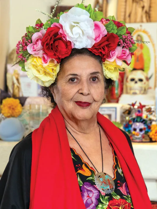 Portrait of Connie at her home