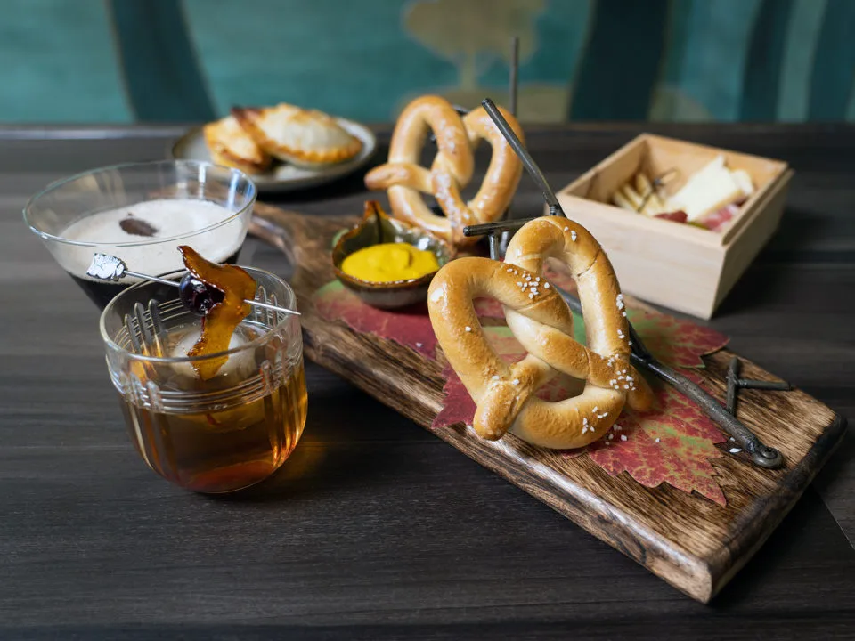 A pretzel board at the Night Owls at “Shiki Dreams,” a new permanent art exhibit at Prismaji