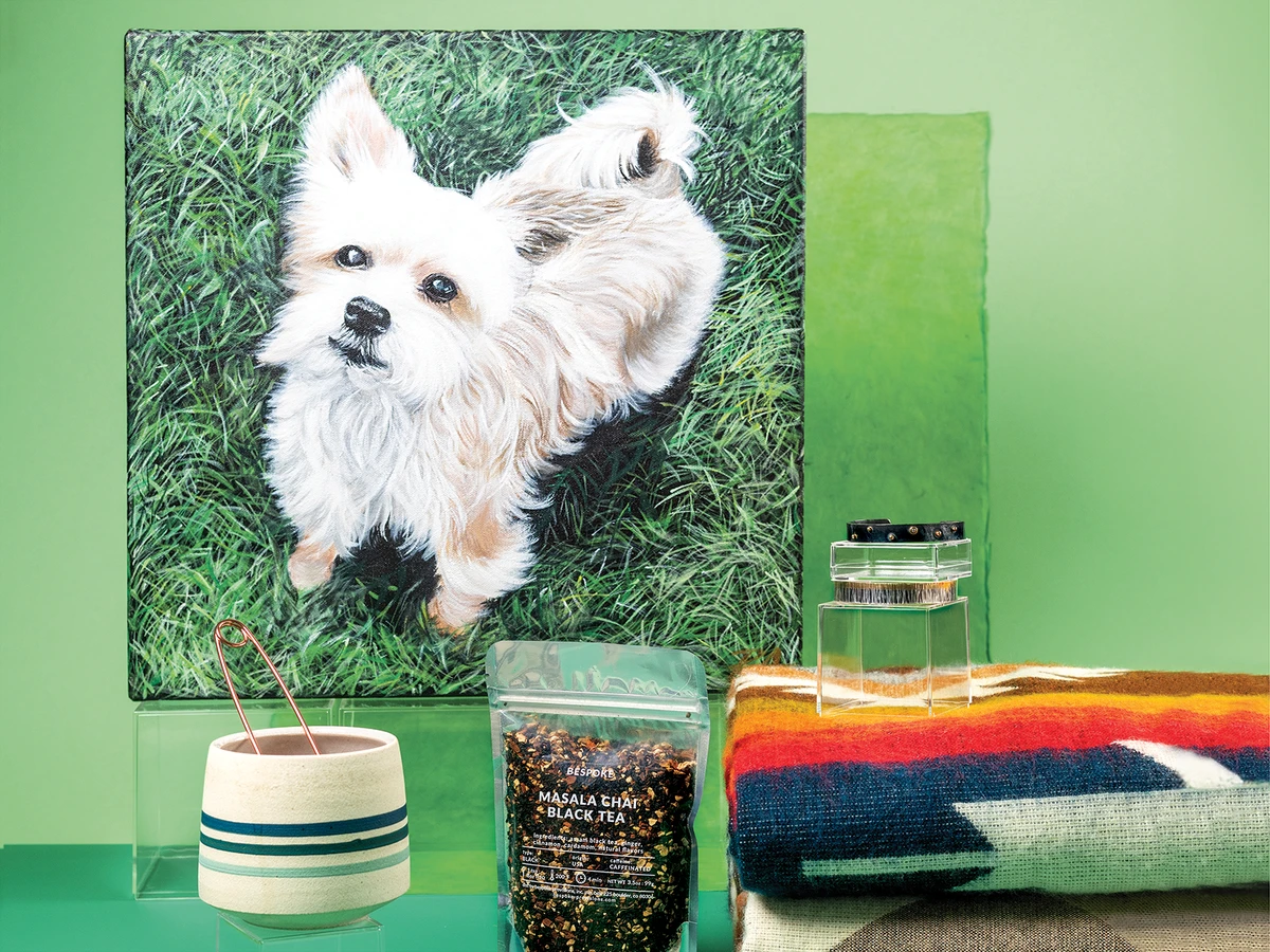 gifts on green