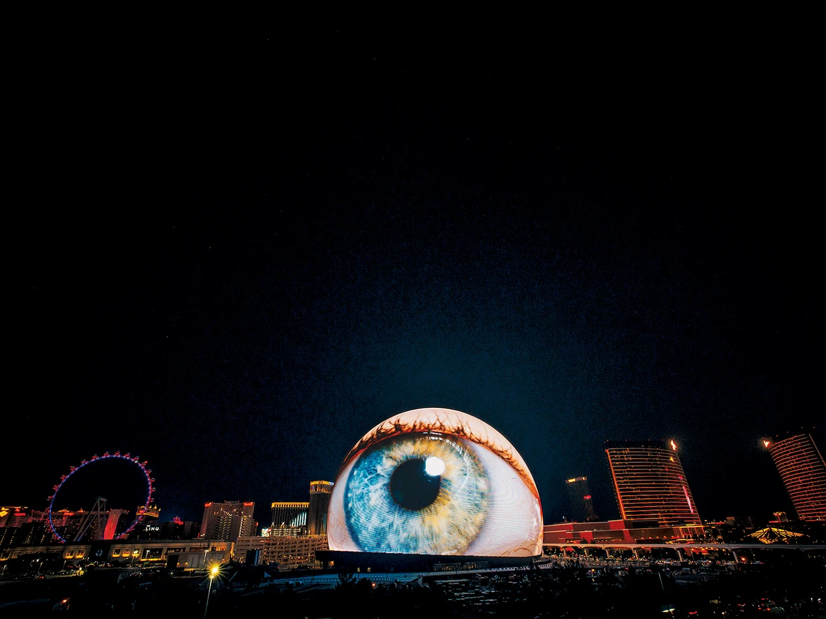 Huge eye installation