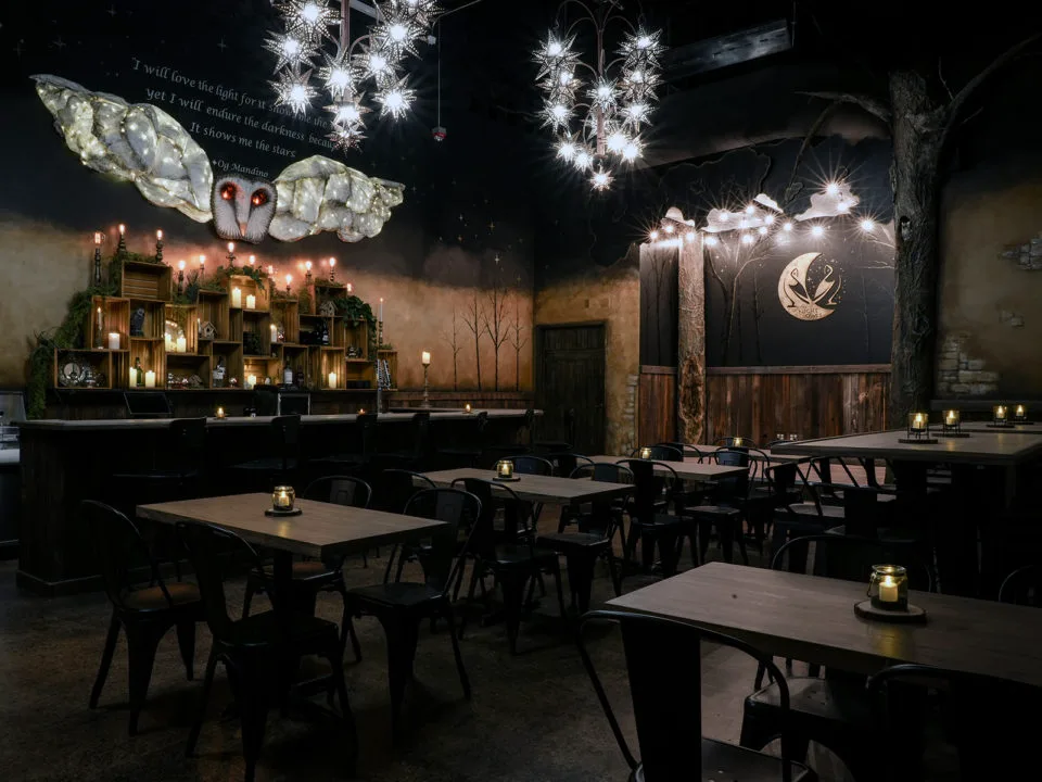 The Night Owls restaurant at “Shiki Dreams,” a new permanent art exhibit at Prismaji