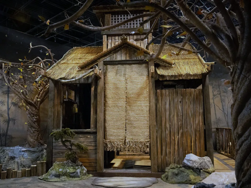 Shiki’s hut at “Shiki Dreams,” a new permanent art exhibit at Prismajic