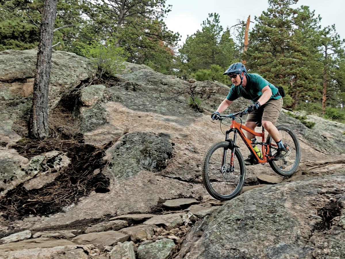 Mountain biker on Rutabaga Trail