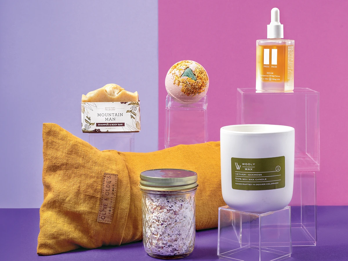 gifts on purple