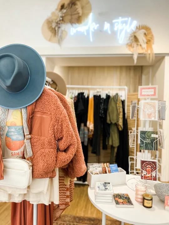 A display inside the Boulder Flower Wild storefront