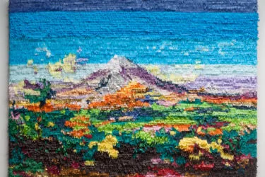 Las Vegas-Based Artist Justin Favela Makes Mountain Peaks out of Piñatas for Denver Botanic Gardens