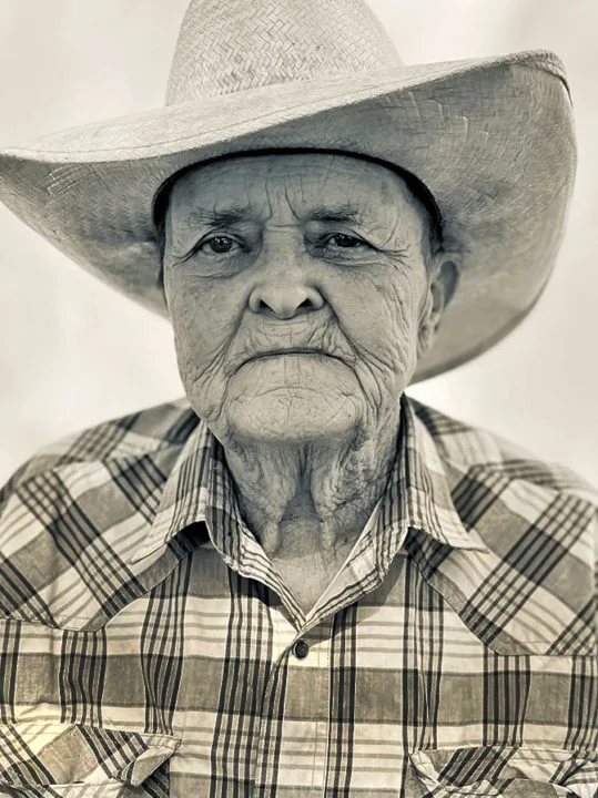 A photo of one of Candrian's subjects in "Eye to Eye: Portraits of Pride, Strength, Beauty."