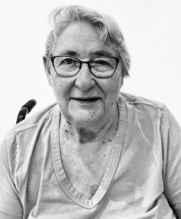 A photo of one of Candrian's subjects in "Eye to Eye: Portraits of Pride, Strength, Beauty."