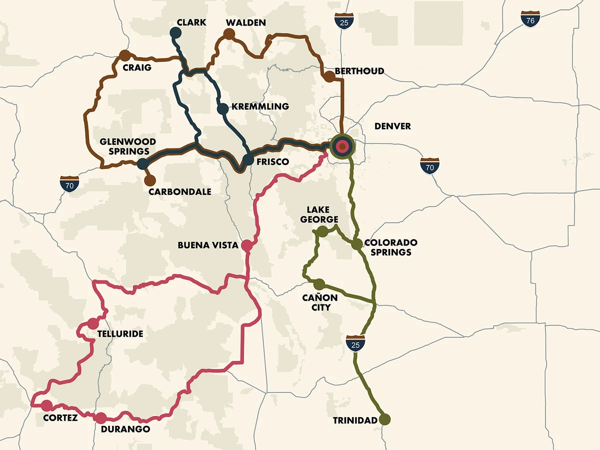 Road trip map