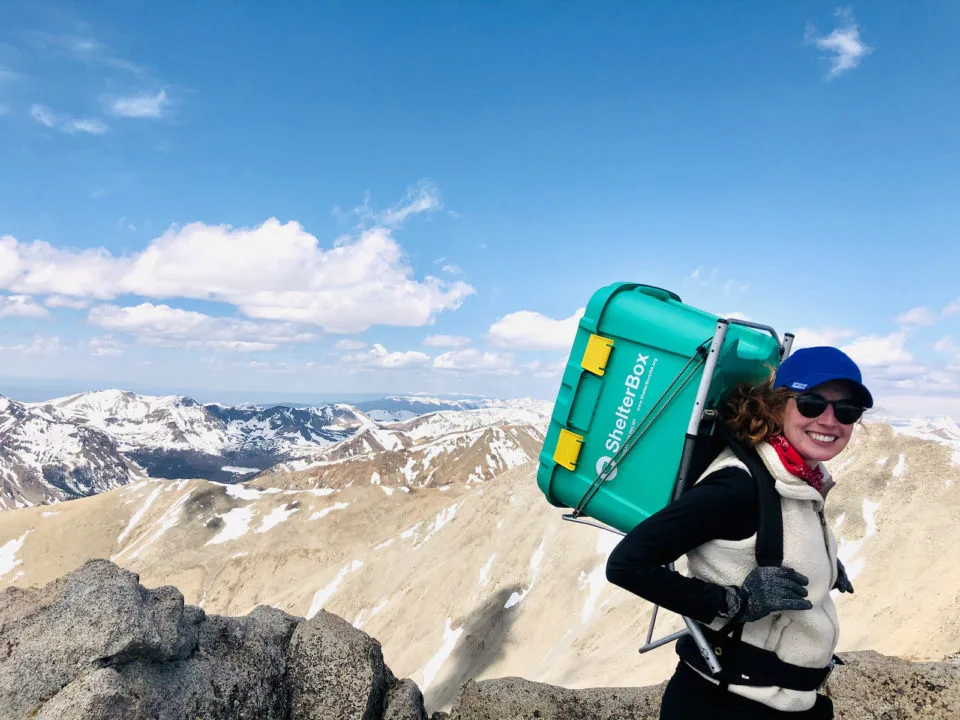 ShelterBox Britt Woodrum Fourteeners Project Mt Shavano