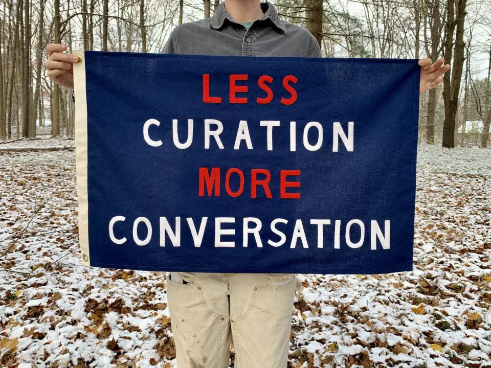 Less Curation More Conversation by Jackie Barry