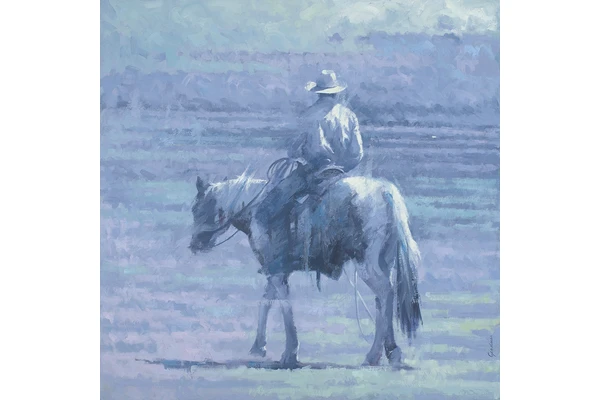 Stock Show Artist Paints a Realistic Image of the Rural West