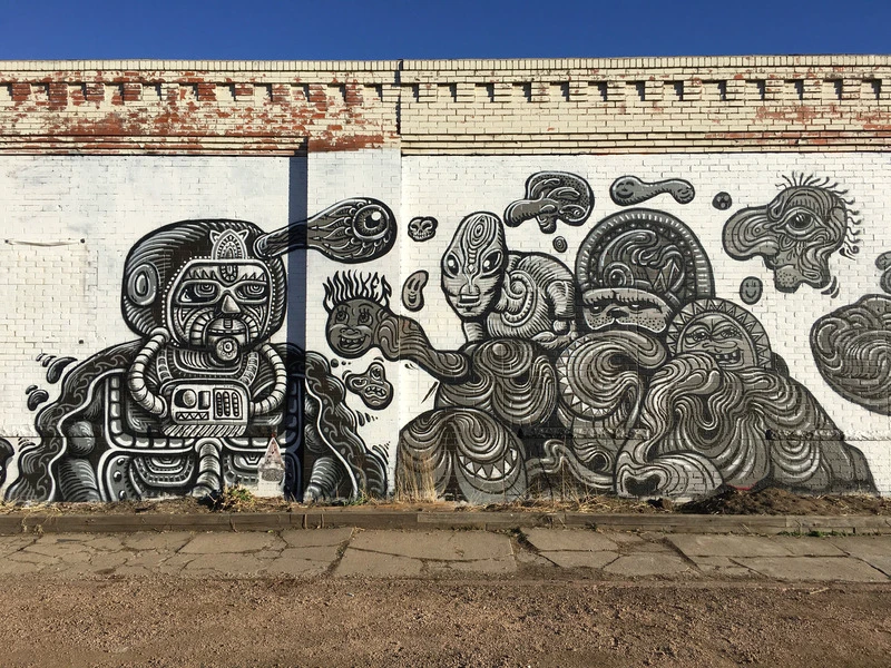 Five Points intricate mural