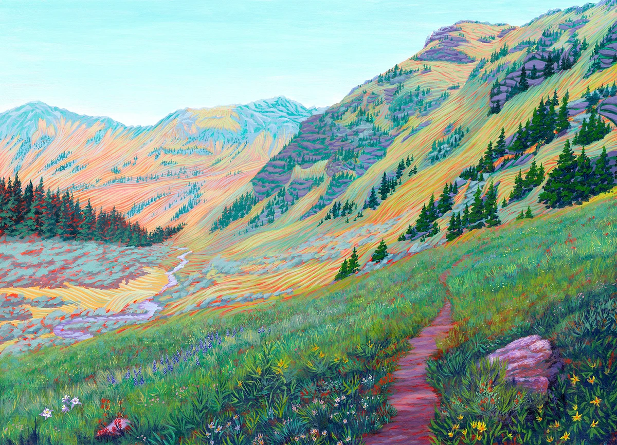 Rustler's Gulch in watercolor