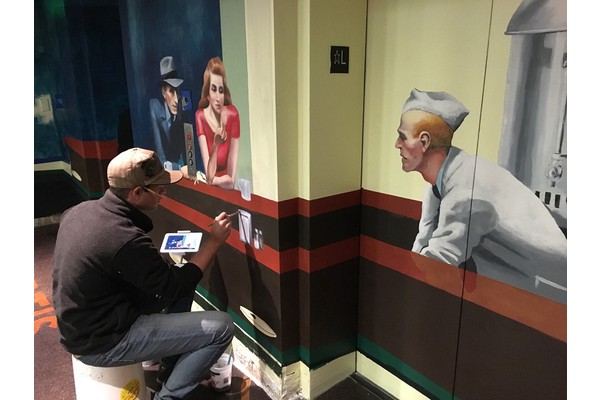 Meet the Artist Behind the Curtis Hotel’s Murals