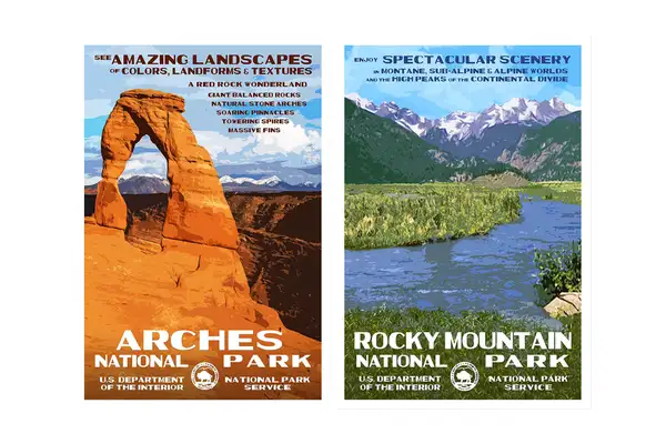 Local Artist Recreates National Parks Posters for the Centennial