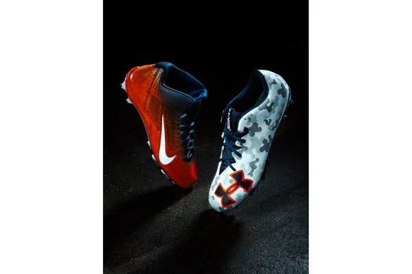 Local Artist Airbrushes Broncos’ Cleats